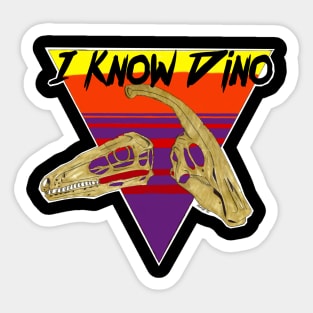 80s Dino Rock Sticker